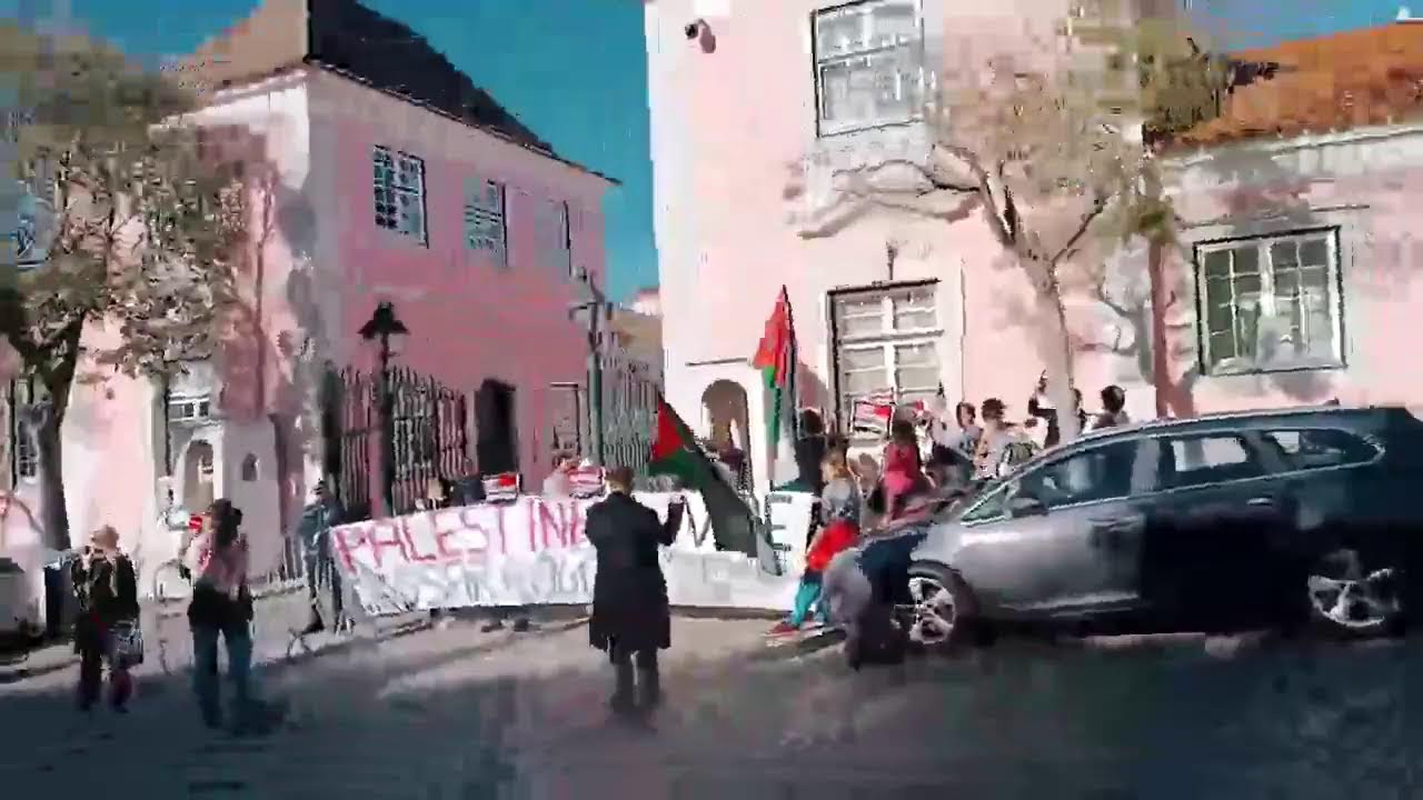[Lisboa Live] Vigília pela Palestina no Ministério dos Negócios Estrangeiros