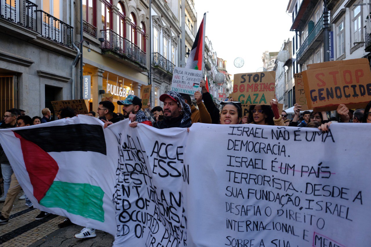 [Porto] Natal destruído no meio de um genocídio: Marcha pela Palestina