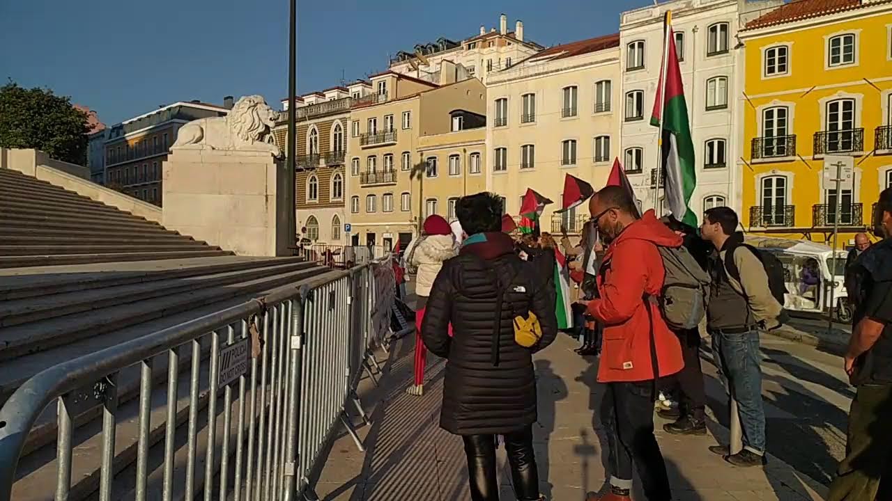 [Lisboa Live] Concentração pela Palestina Assembleia da República #PTrevolutionTV #indymedia #CMI