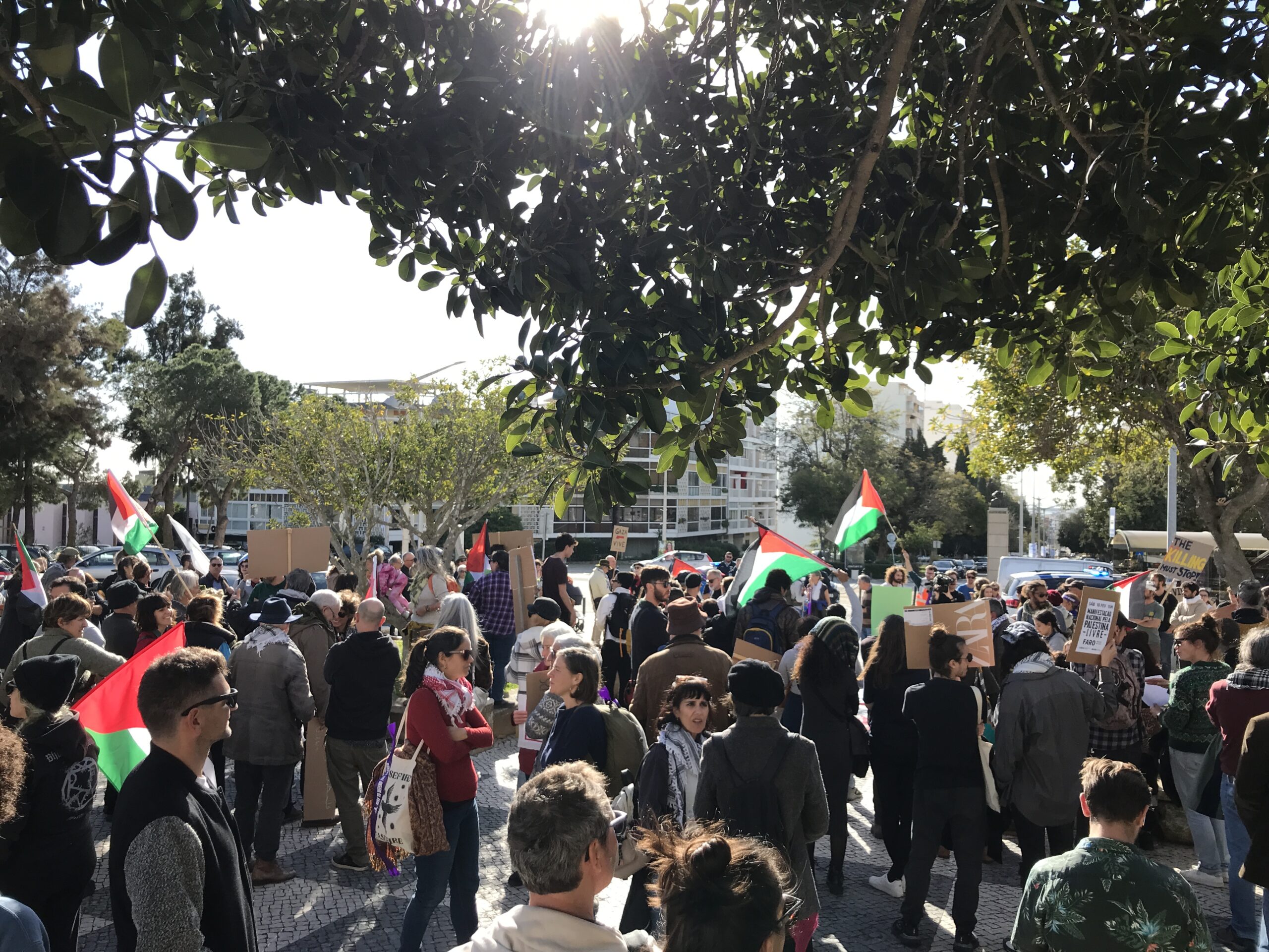 Reportagem Indymedia: Manifestação Nacional Palestina Livre