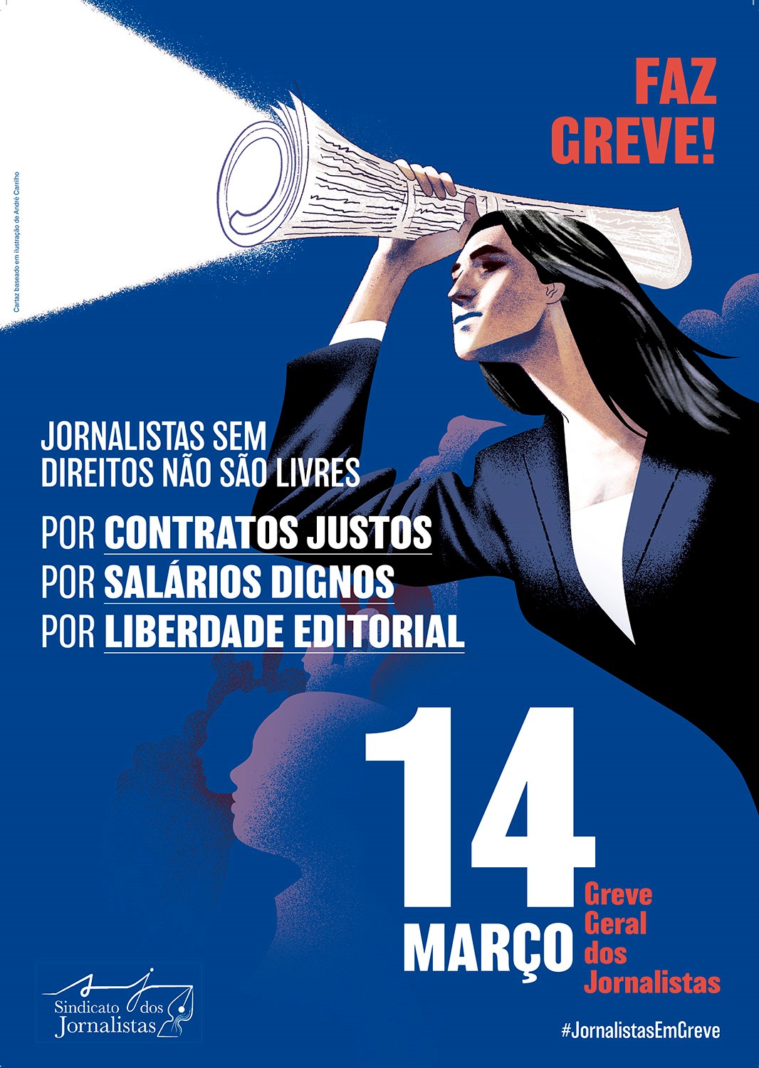 Greve Geral de Jornalistas: 14 de março